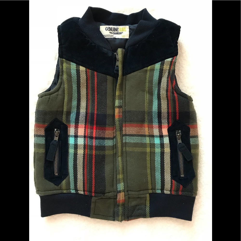 Oshkosh genuine kids boys vest size 3T